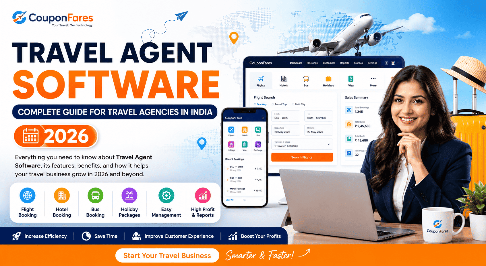 Travel Agent Software: Complete Guide for Travel Agencies in India (2026) | CouponFares